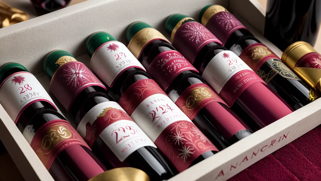 In Good Taste wine tasting calendar with mini bottles.