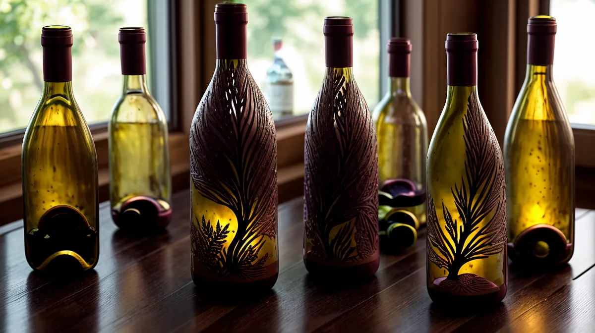Custom Etched Wine Bottles for Special Occasions from Mano's Wine
