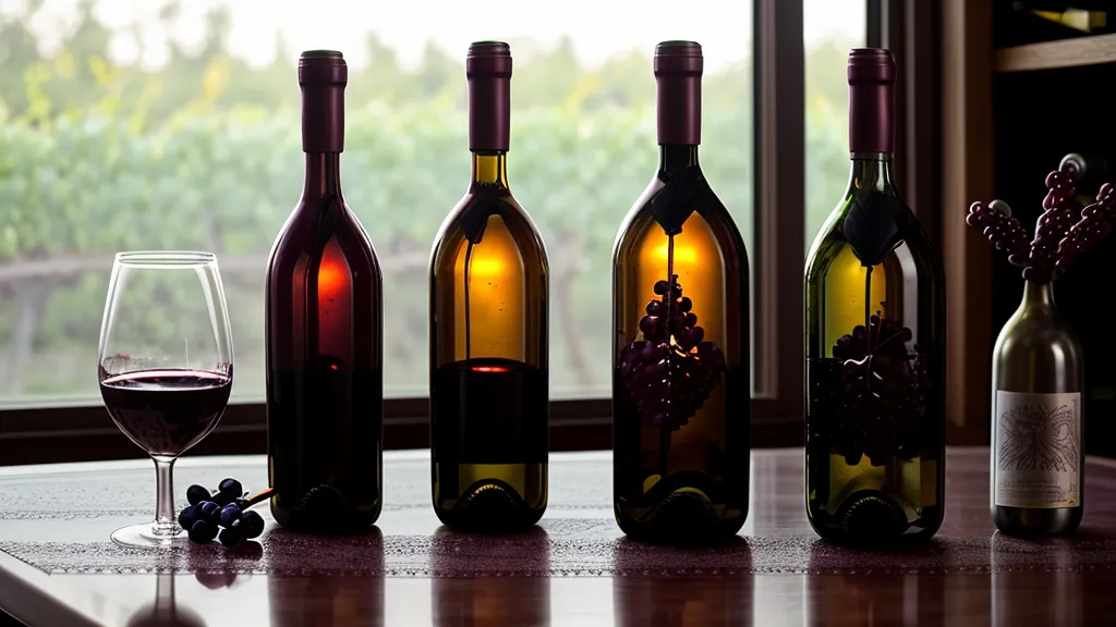 Close up of fingers tracing the etched glass on a wine bottle