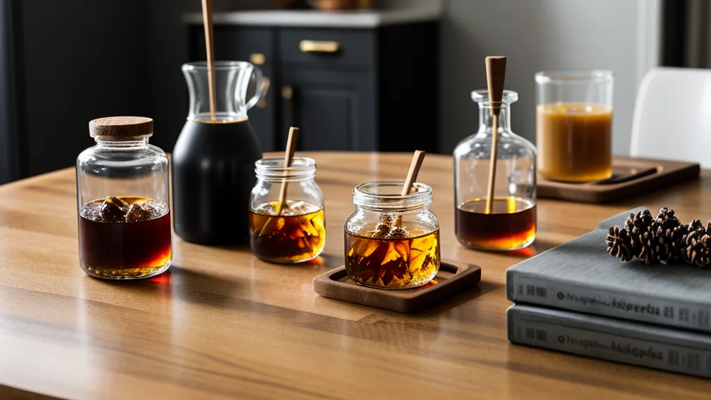 Close-up of handwritten tasting notes and a bourbon bottle on a wooden counter.
