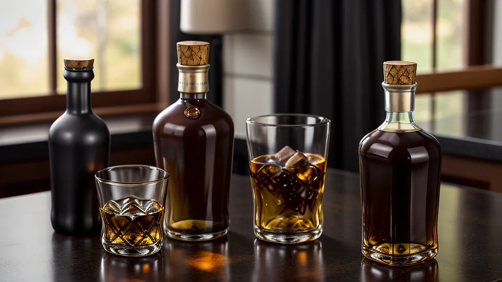 A wine tasting discovery set with mini bottles arranged in a box.