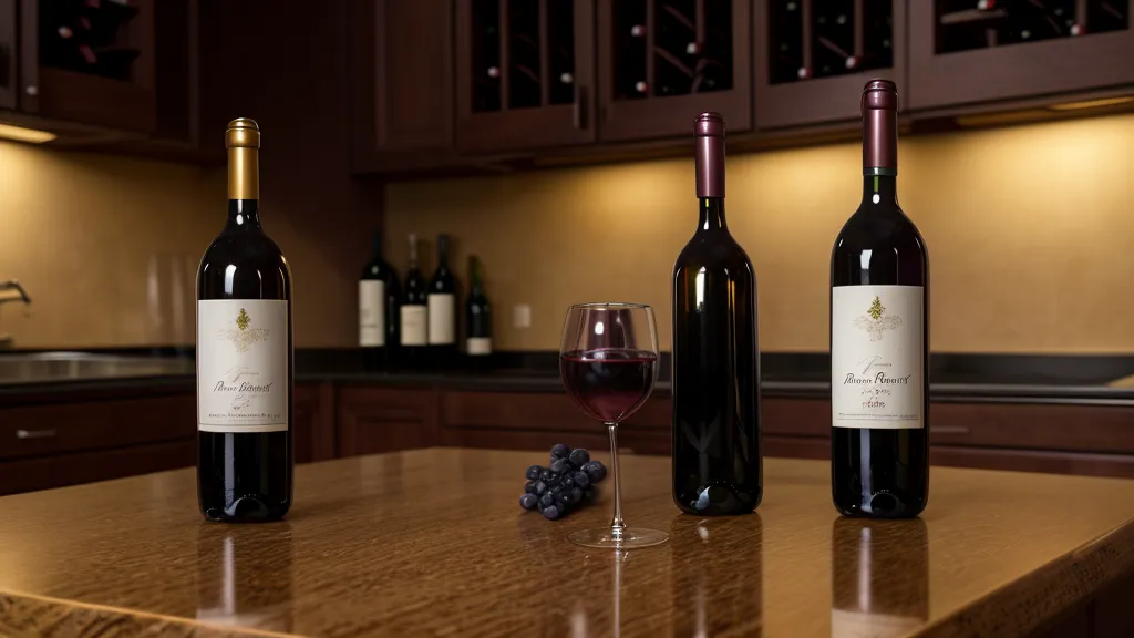 A comparison of a mini wine tasting bottle next to a standard wine bottle.